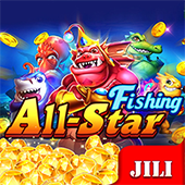 All Star Fishing tile with angler art
