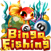 Bingo Fishing tile with fish and card