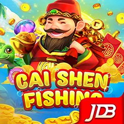 Cai Shen Fishing tile with fortune god