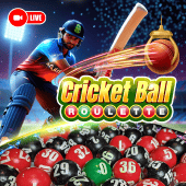 Cricket Ball Roulette tile with wheel