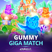 Gummy Giga Match tile with candy pieces