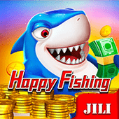Happy Fishing tile with smiling fish