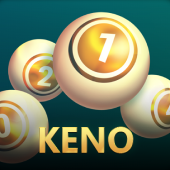 Keno tile with number grid