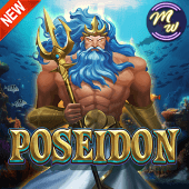 Poseidon slot tile with trident art